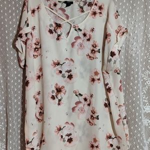 Cherry blossom rue 21 short sleeve top